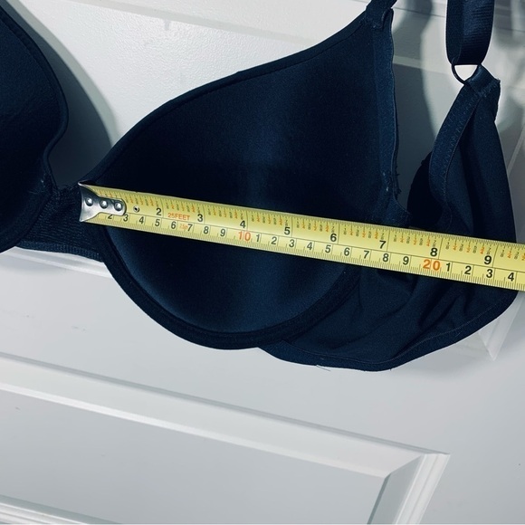 Juicy Couture Intimates Black Padded Push Up Bra Gold Metal Heart Sz 42D - Picture 8 of 13